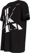 Calvin Klein BLOCK MONOGRAM LOGO Erkek Siyah T-Shirt