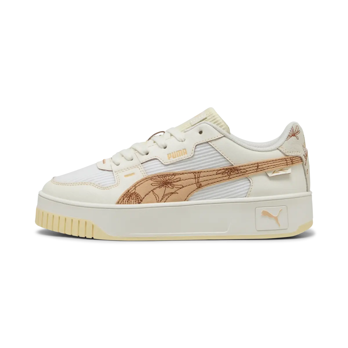 Puma Carina Street Lux Crafted F Krem Kadın Spor Ayakkabı & Sneaker
