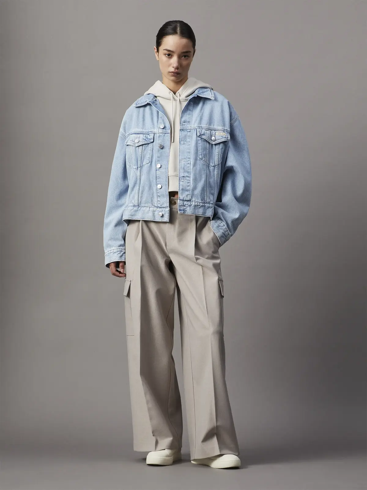 Calvin Klein Denim Kadın Ceket & Fermuarlı Üst
