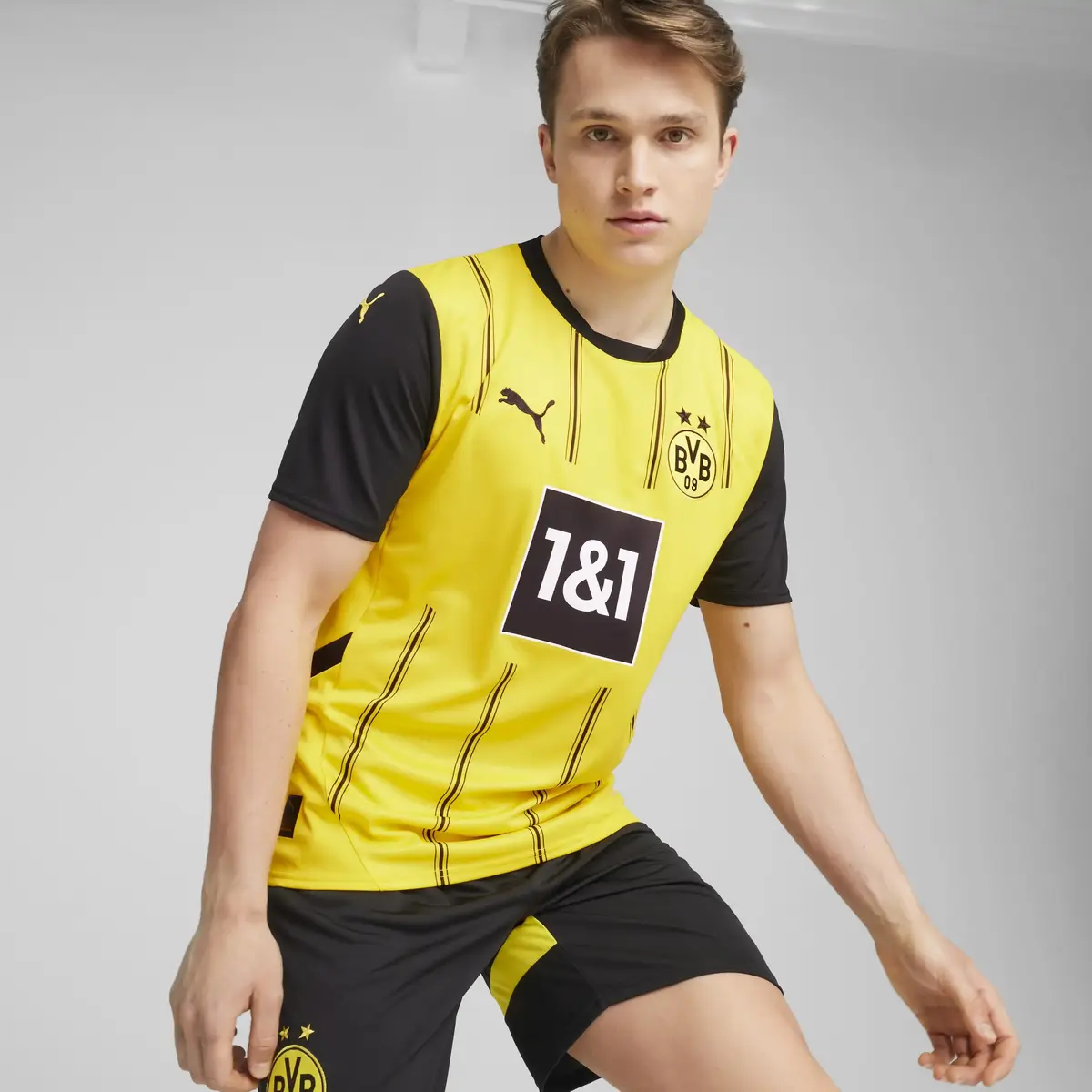 Puma BVB Home Jersey Replica Sar Erkek c Saha Formas