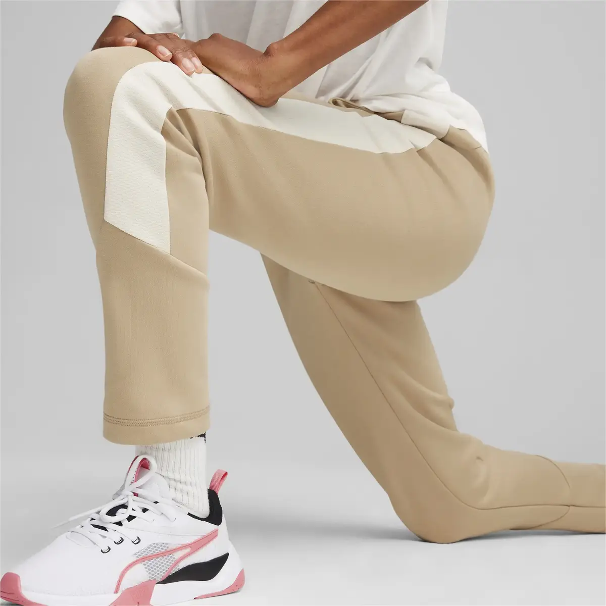 Puma EVOSTRIPE High-Waist Pants Açık Kahve Kadın Eşofman Altı