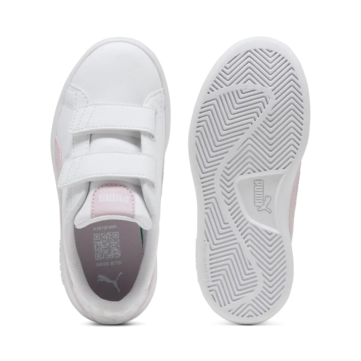 Puma Smash3.0BeachFloralsVPS Beyaz Kız Çocuk Spor Ayakkabı