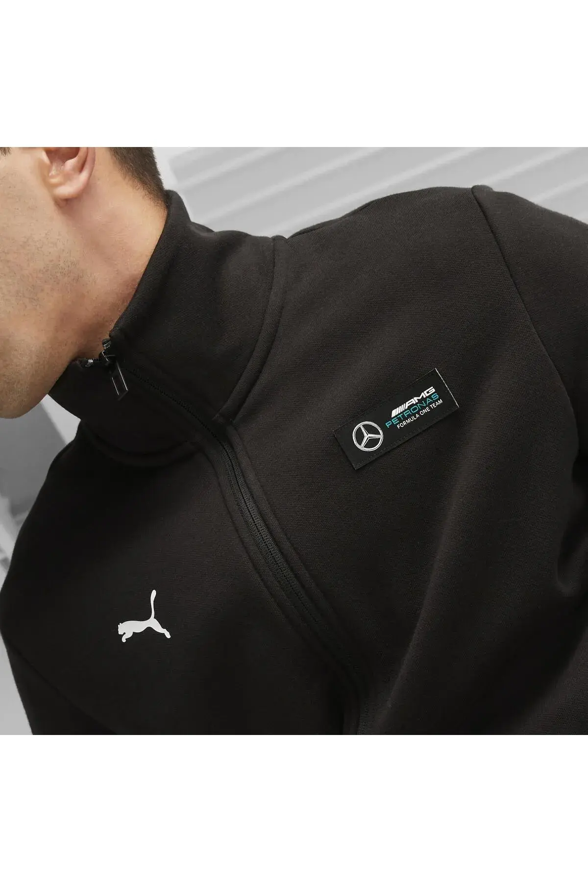 Puma MAPF1 ESS Fleece Jacket Siyah Erkek Fermuarlı Sweatshirt