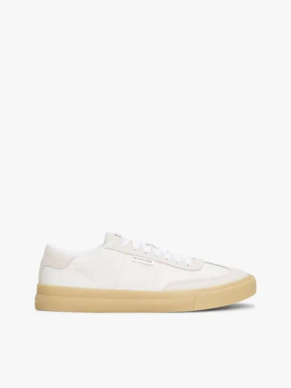 Tommy Hilfiger TH CUPSET SUMMER LTH, AF3 Krem Erkek Spor Ayakkabı & Sneaker