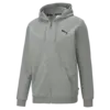 Puma ESS Small Logo FZ Hoodie Gri Erkek Fermuarlı Ceket