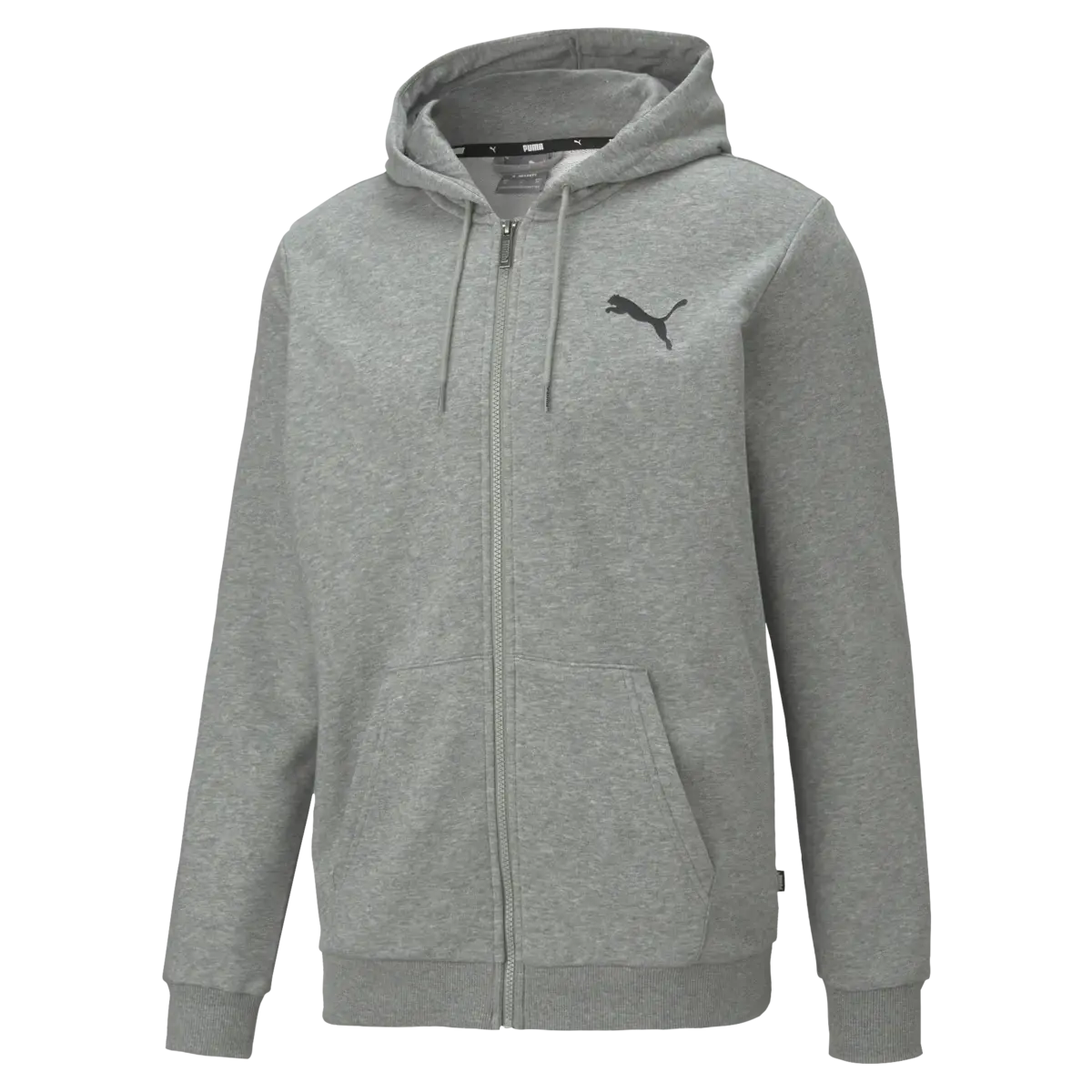 Puma ESS Small Logo FZ Hoodie Gri Erkek Fermuarlı Ceket