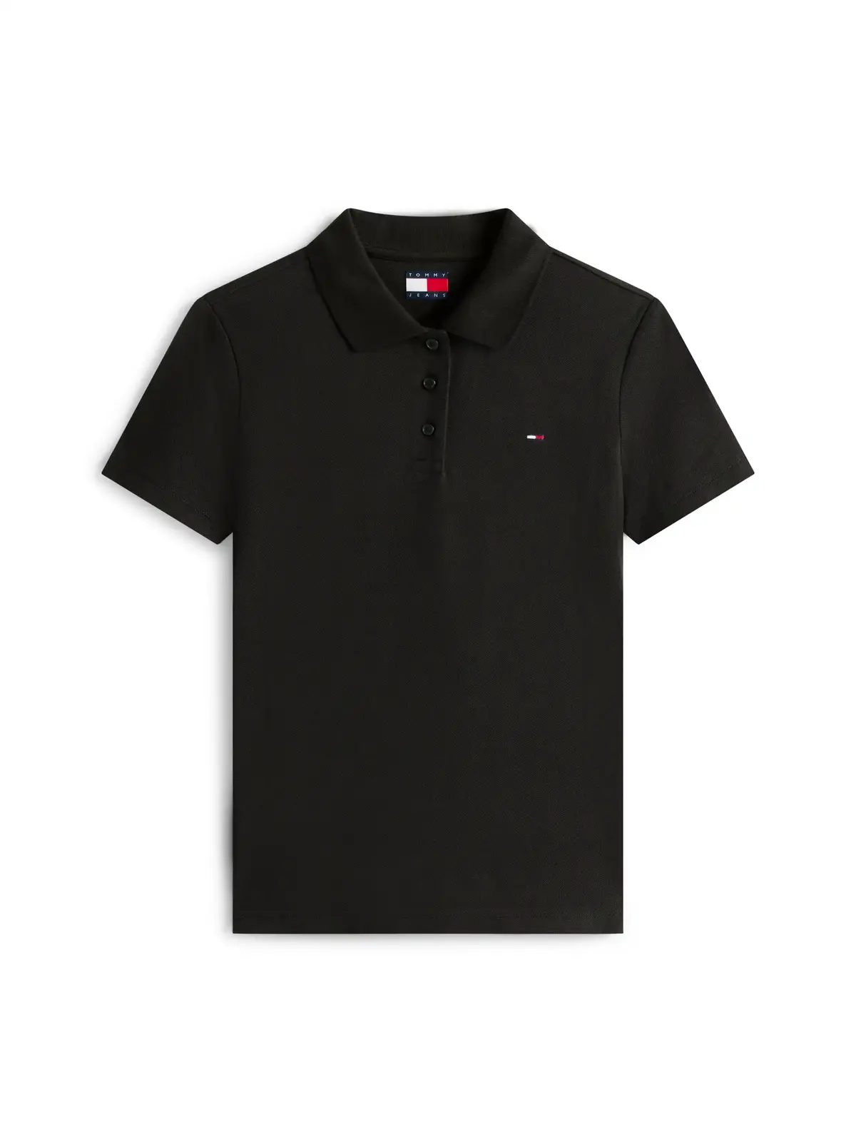 Tommy Hilfiger TJW SLIM ESSENTIAL P, BDS Siyah Kadın T-Shirt & Polo