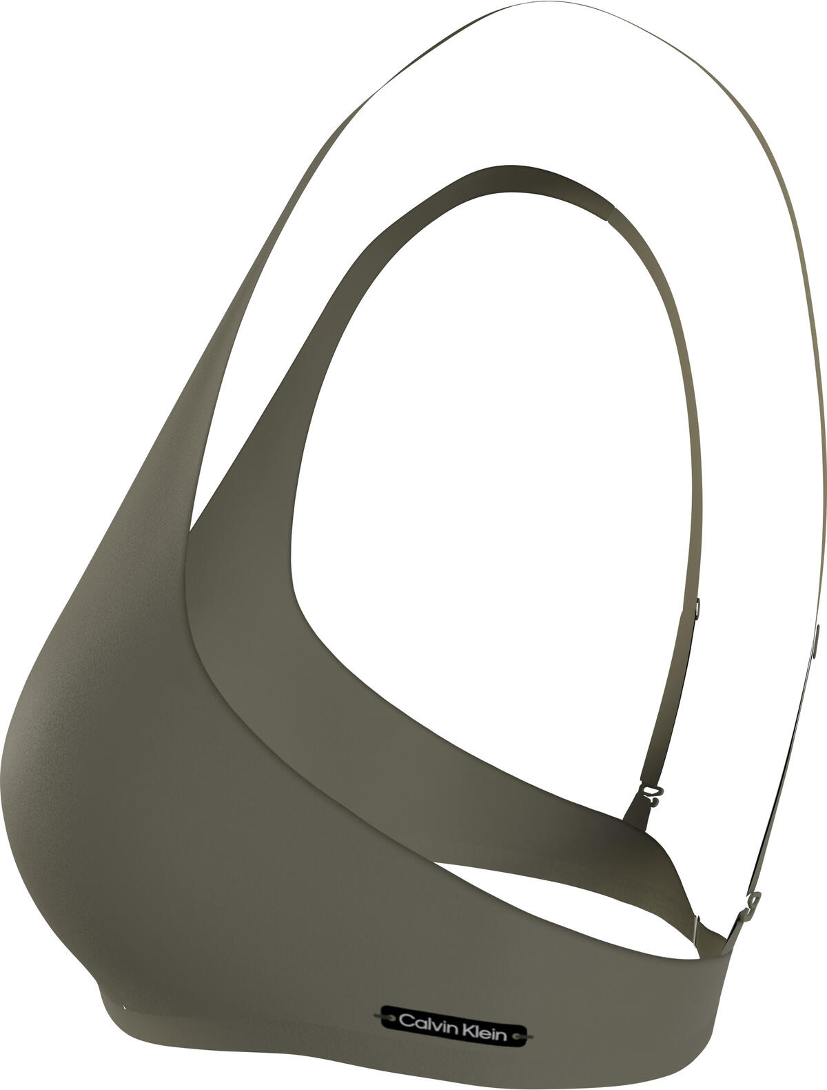Calvin Klein FIXED TRIANGLE-RP Kadın Yeşil Bikini Üstü