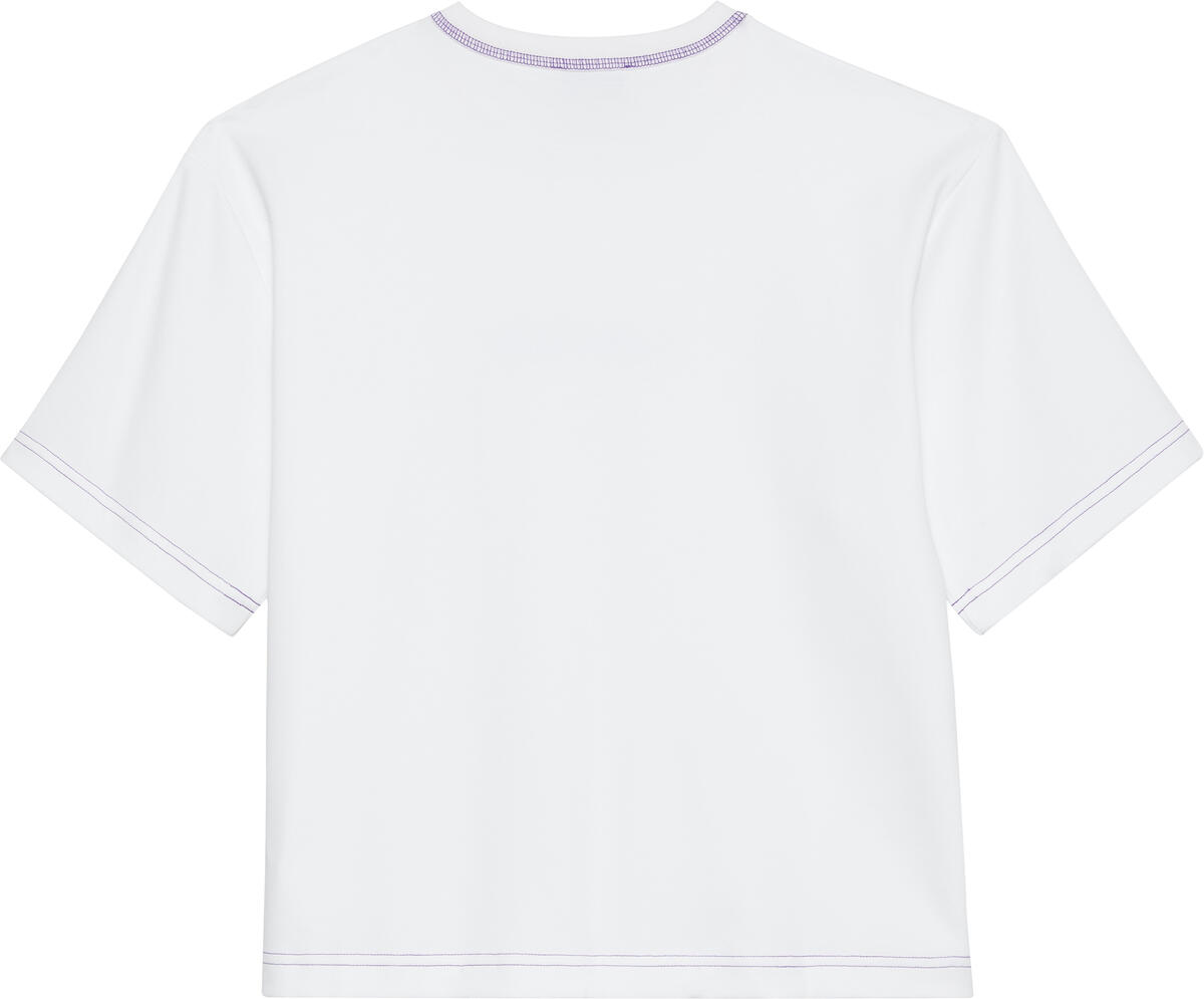 Calvin Klein SS FITTED INTERLOCK CK COVERSTIT Beyaz Kadın T-Shirt Calvin Klein SS FITTED INTERLOCK CK COVERSTIT Beyaz Kadın T-Shirt