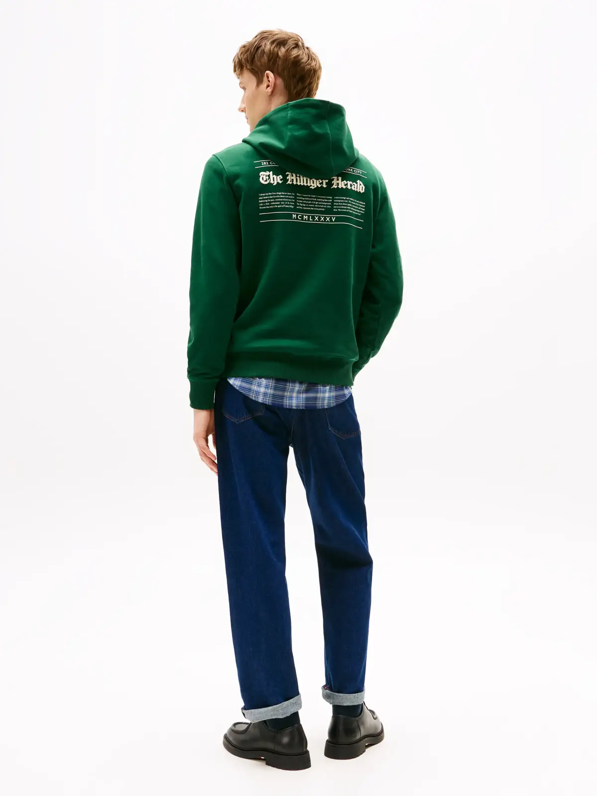 Tommy Hilfiger HILFIGER HERALD GRAP, Yeşil Erkek Hoodie