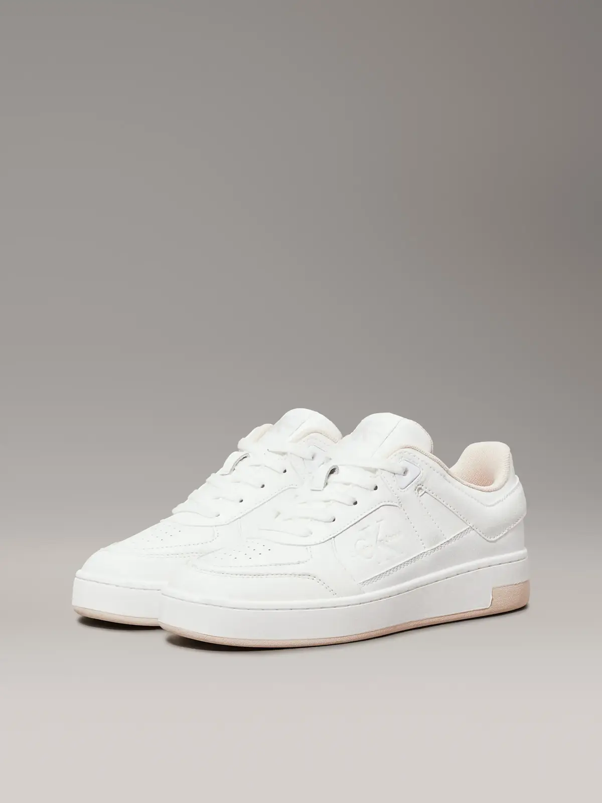 Calvin Klein BASKET CUPSOLE LOW M, 0LA Beyaz Kadın Spor Ayakkabı & Sneaker