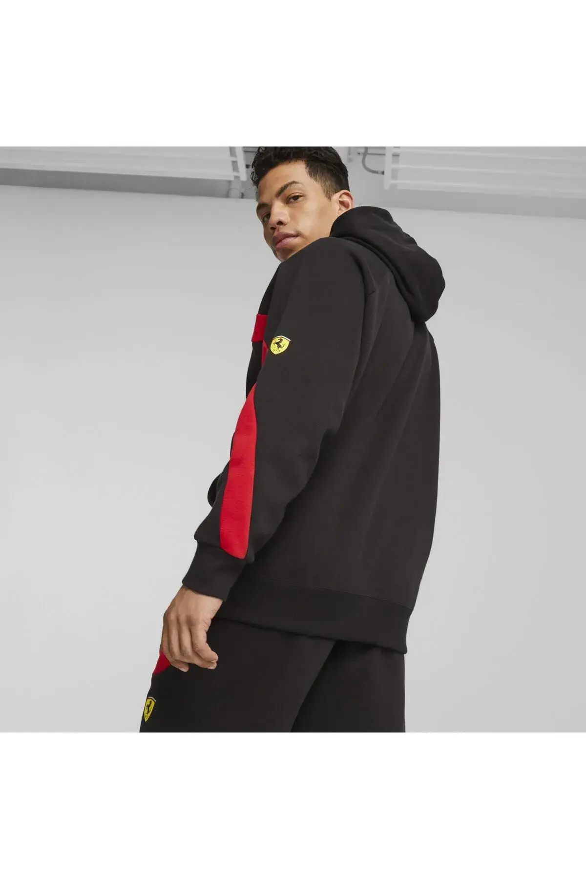 Puma Ferrari Race Statement Hoodie Siyah Erkek Hoodie