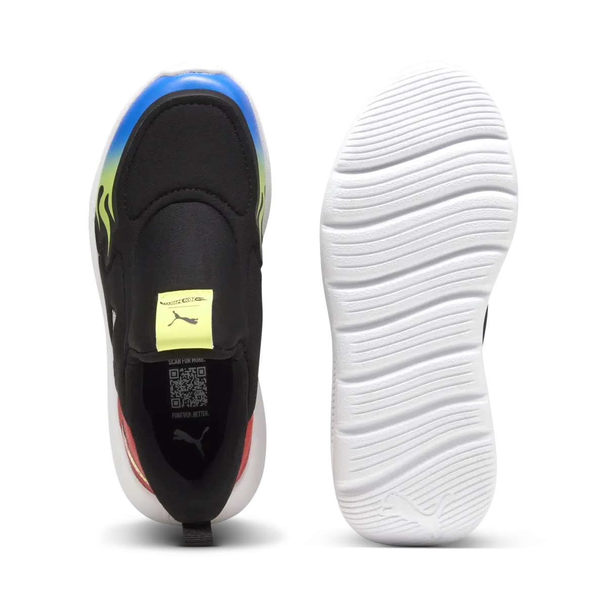 Puma PumaFnRacr2SLIPTECH HtWhlsPS Siyah Çocuk Spor Ayakkabı