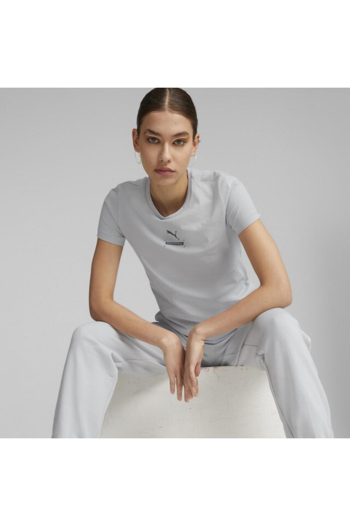 Puma Better Tee Platin Gri Kadın T-Shirt