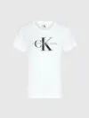 Calvin Klein CORE MGM LOGO REGULA Kadın Beyaz T-Shirt