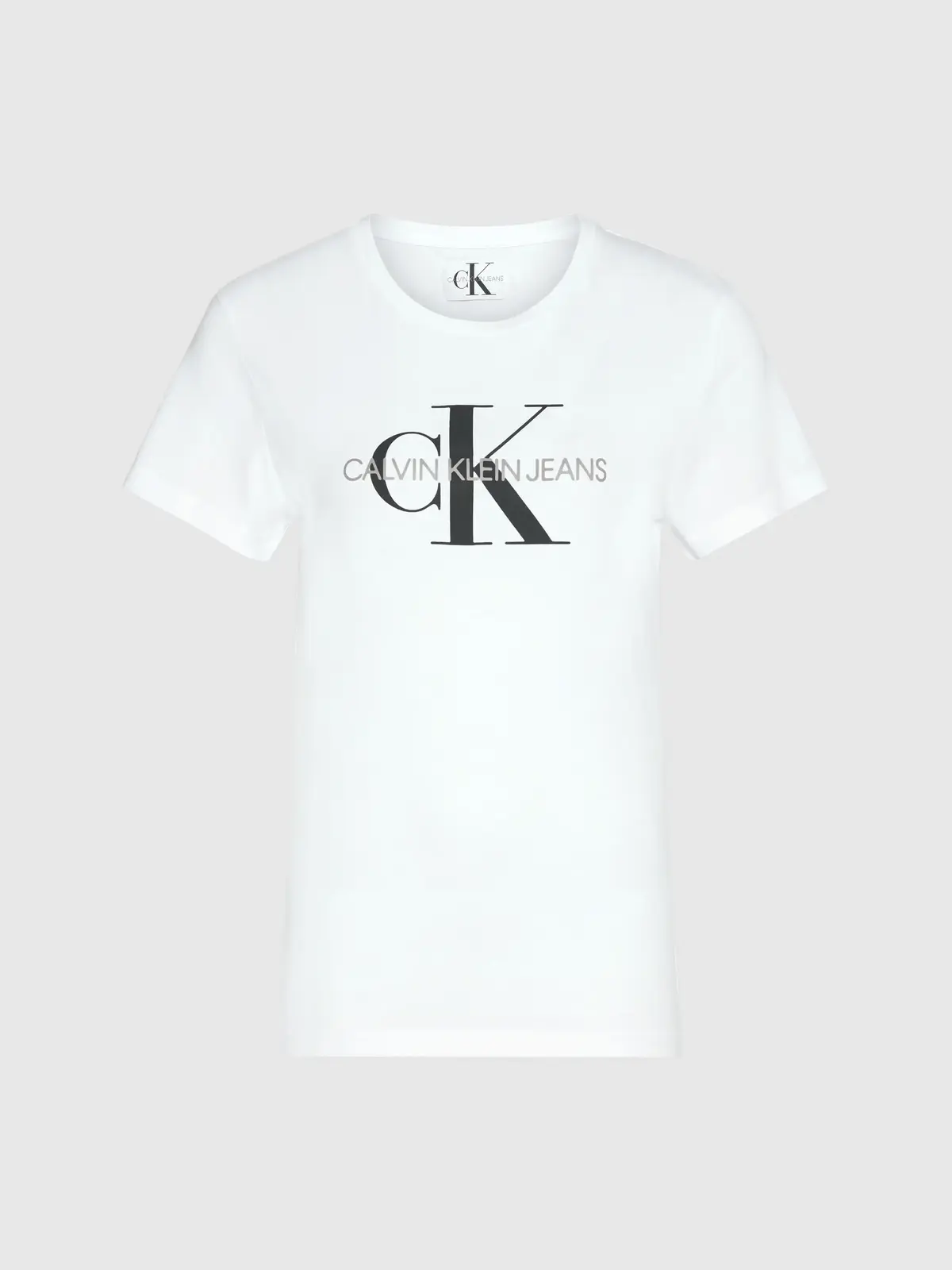 Calvin Klein CORE MGM LOGO REGULA Kadın Beyaz T-Shirt