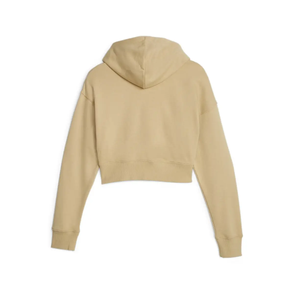 Puma CLASSICS Cropped Hoodie Bej Kadın Sweatshirt
