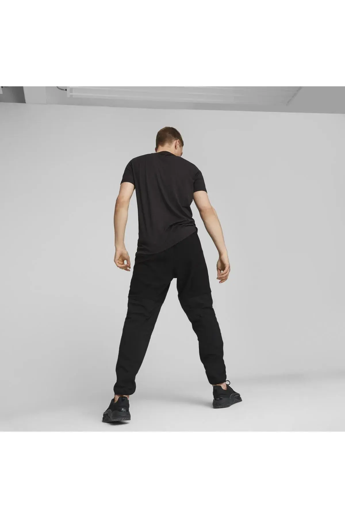 Puma Fit Hybrid Polar Fleece/Woven Pant Siyah Erkek Eşofman Altı