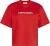 Calvin Klein SS 2 TONE 3D EMBROIDERY LOGO TEE Kırmızı Kadın T-Shirt Calvin Klein SS 2 TONE 3D EMBROIDERY LOGO TEE Kırmızı Kadın T-Shirt
