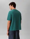 Calvin Klein SS 16S LINEN APPLIQU, 8ZU Yeşil Erkek T-Shirt
