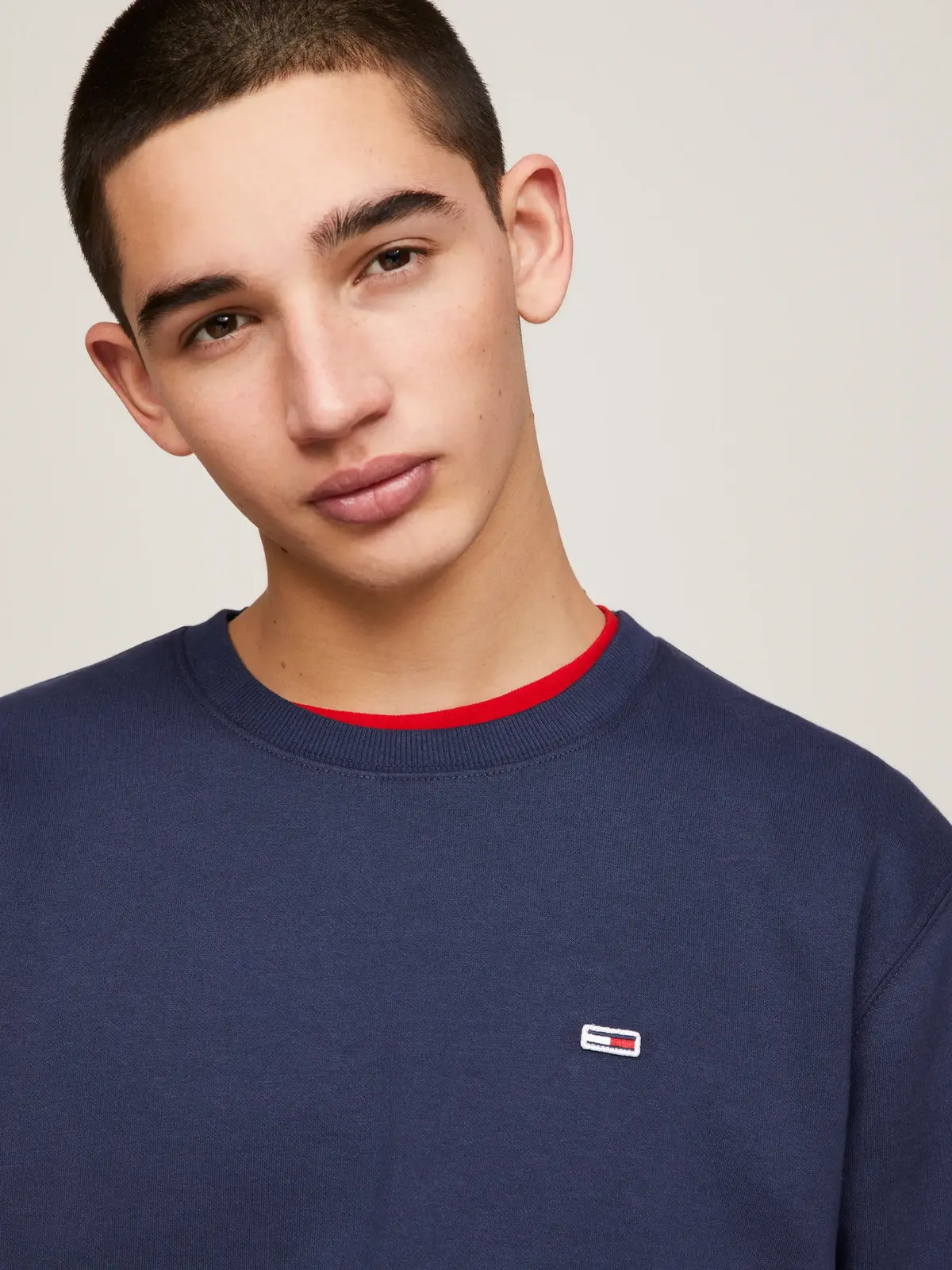 Tommy Hilfiger TJM REGULAR FLEECE C Erkek Lacivert Sweatshirt