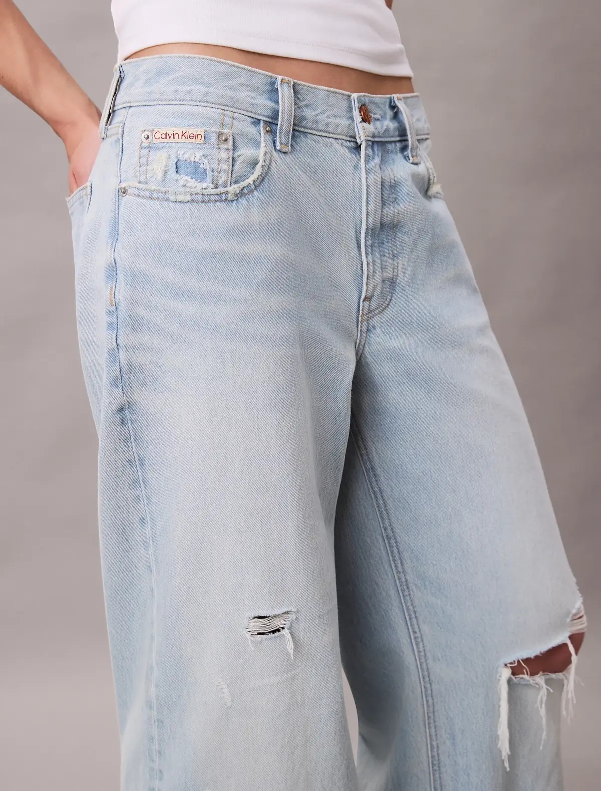 LOW RISE BAGGY LT RI, 0SK