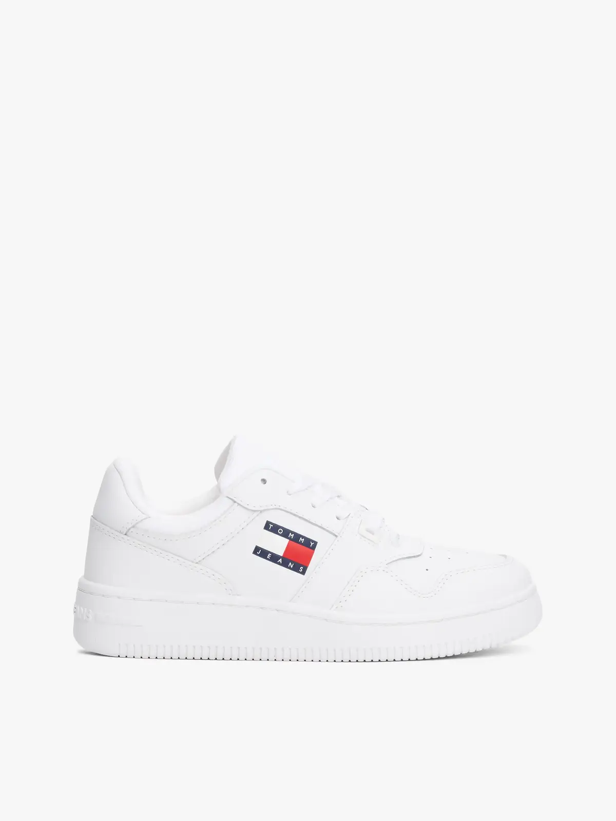 Tommy Hilfiger TJW RETRO BASKET ESS, YBS Beyaz Kadın Spor Ayakkabı & Sneaker