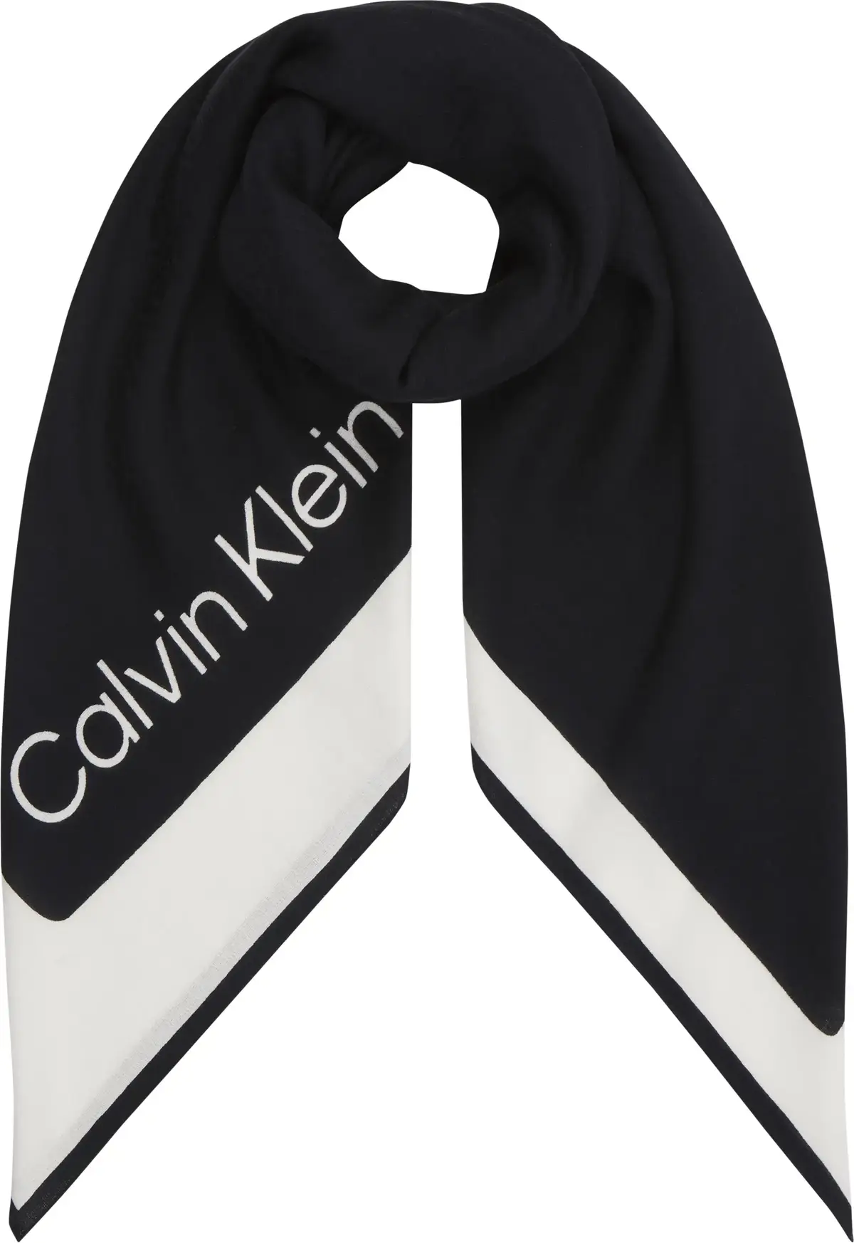Calvin Klein MONOGRAM JACQUARD PR Kadın Siyah Atkı