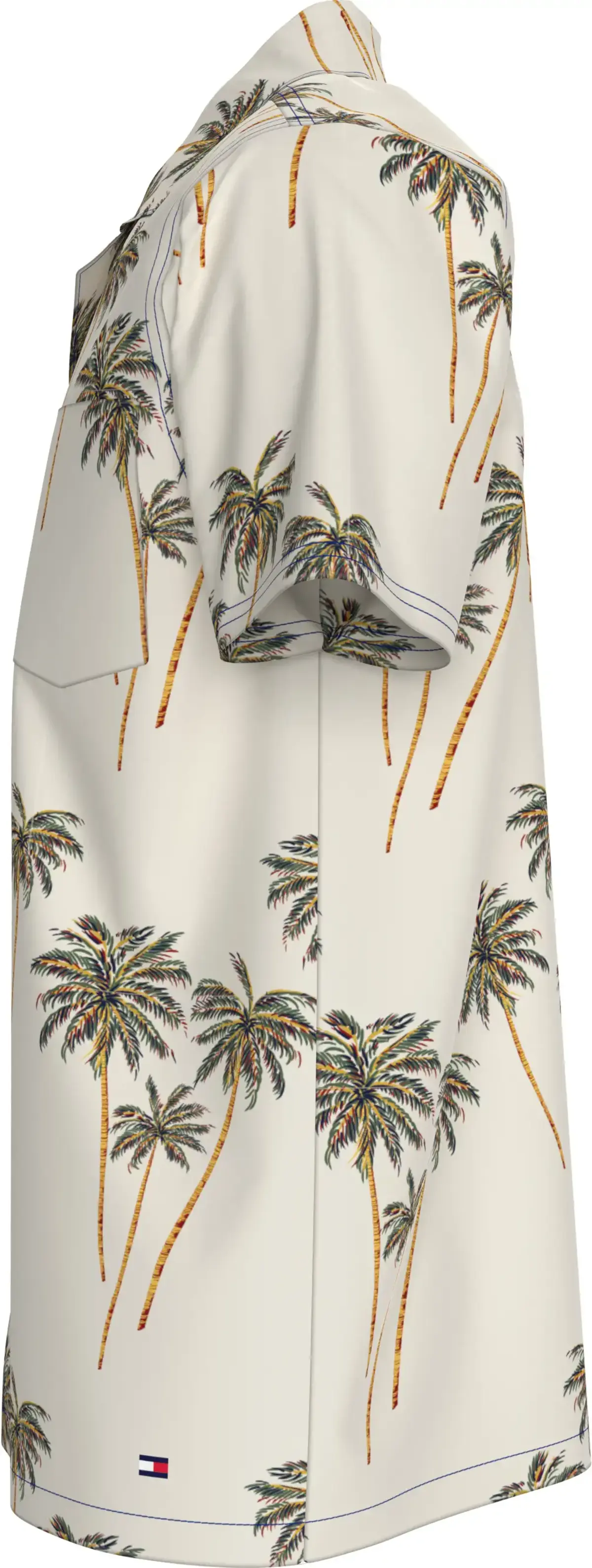 Tommy Hilfiger BOWLING SHIRT PRINT, 0F7 Krem Erkek Gömlek