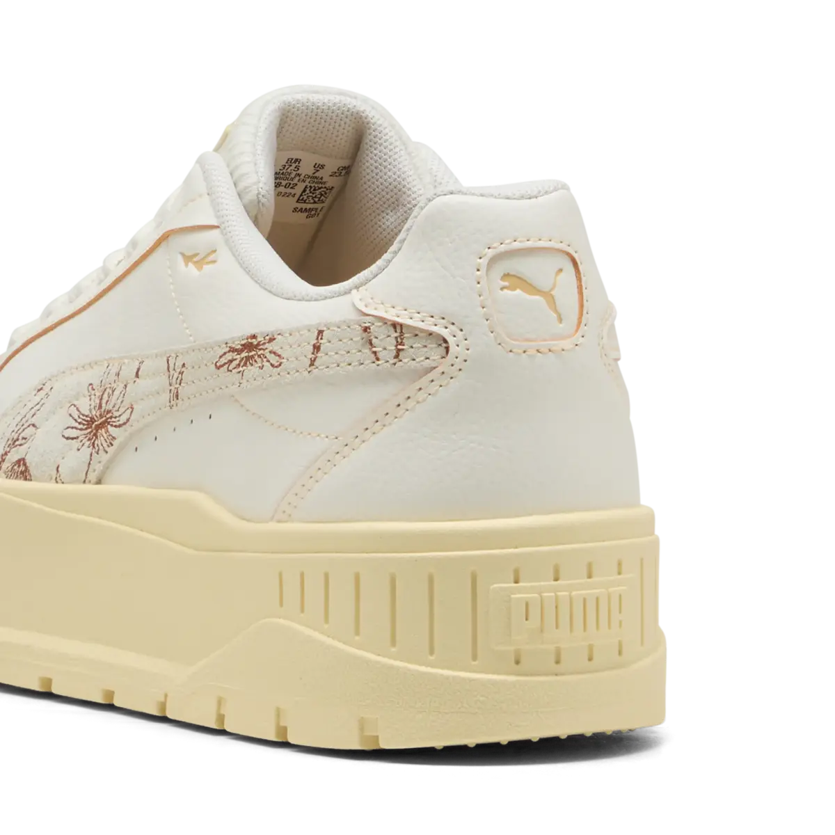 Puma Karmen II Crafted Flowers Krem Kadın Spor Ayakkabı