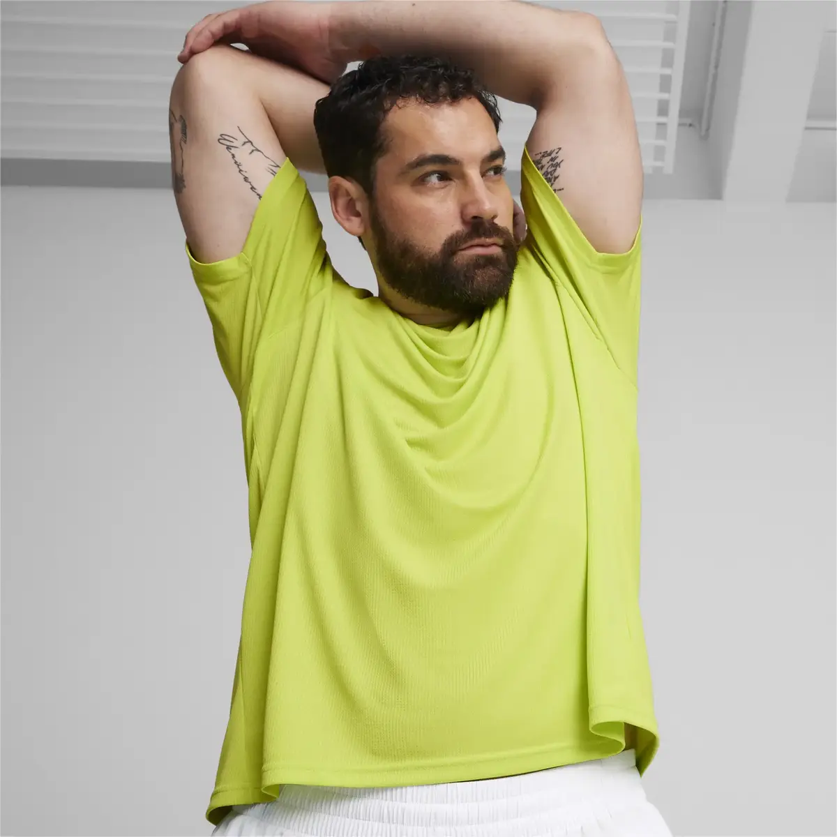 Puma PERFORMANCE SS TEE M Sarı Erkek T-Shirt