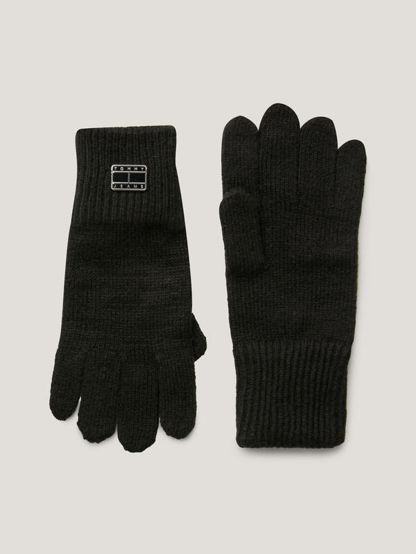 Tommy Hilfiger TJW COSY KNIT GLOVES Kadın Siyah Eldiven