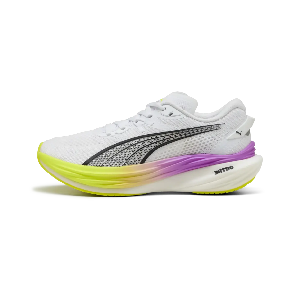 Puma Deviate NITROTM3 Wns Beyaz Kadın Koşu Ayakkabısı