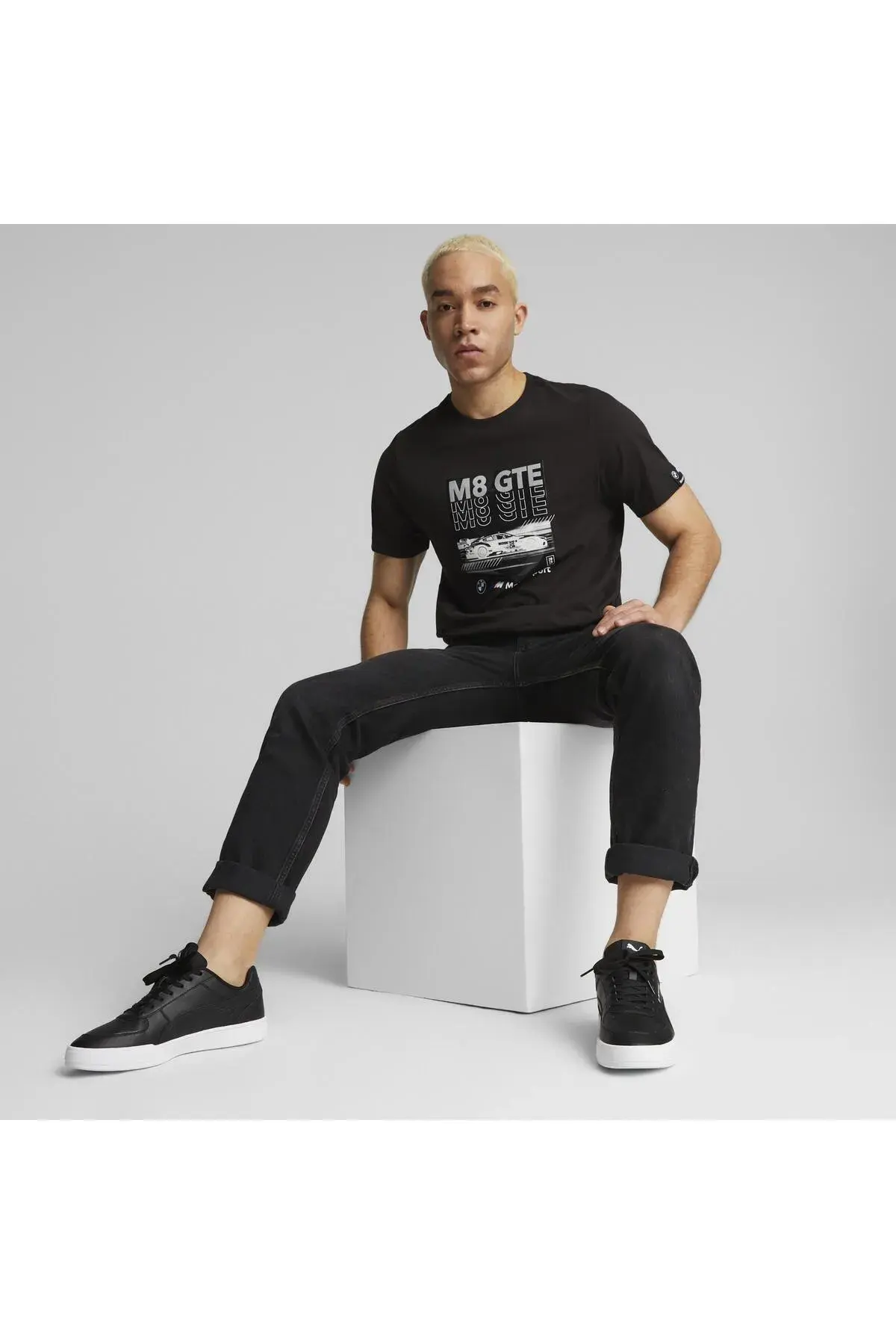 Puma BMW MMS Car Graphic Tee Siyah Erkek T-Shirt
