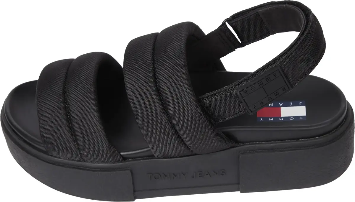 Tommy Hilfiger TJW FLATFORM SANDAL, BDS Siyah Kadın Terlik