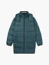 Calvin Klein ESS LONG HOODED DOWN Erkek Yeşil Şişme Mont