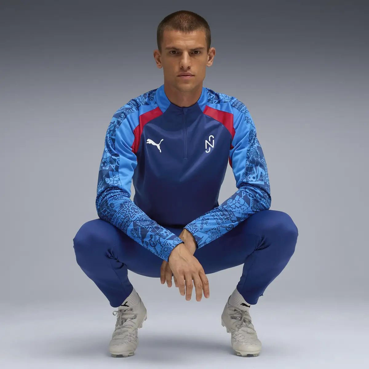 Puma Neymar JR Playmaker1/4 zip Mavi Erkek Ceket