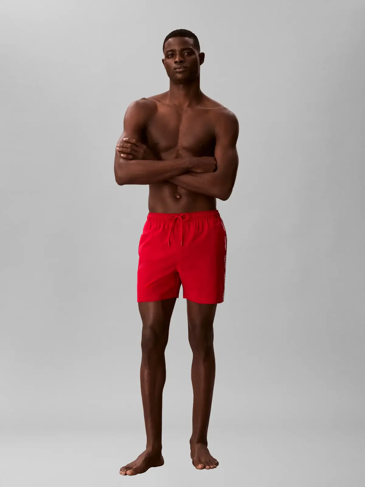 Calvin Klein MEDIUM DRAWSTRING CO Kırmızı Erkek Deniz Şortu