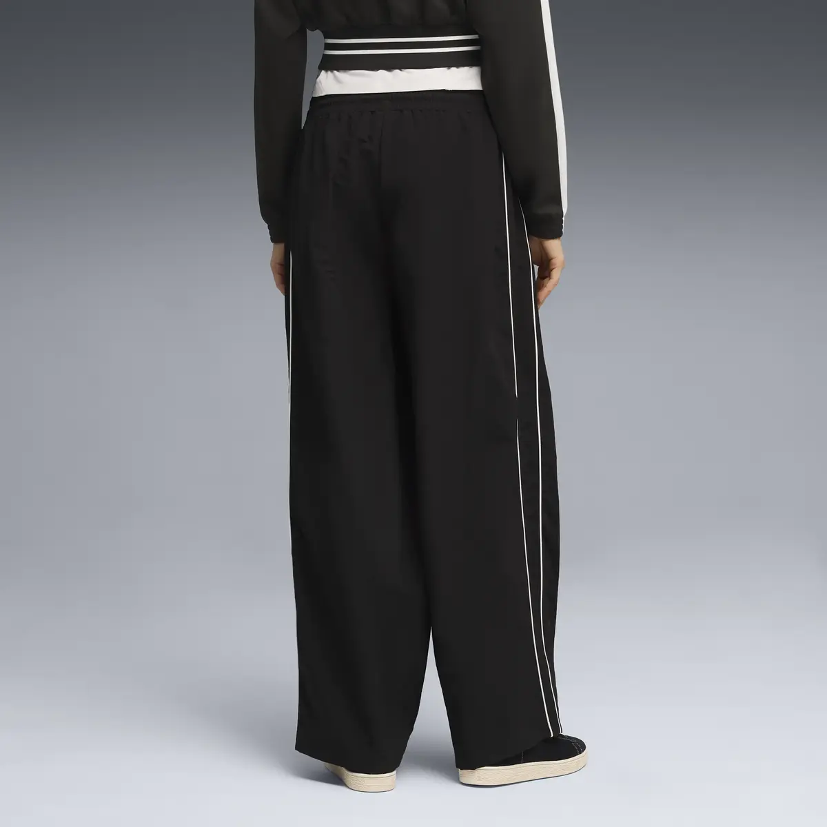 PUMA T7 Woven Track Pants op Siyah Kadın Eşofman Altı