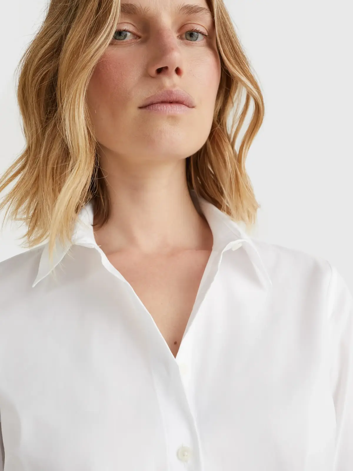 Tommy Hilfiger HERITAGE SLIM FIT SH Kadın Beyaz Gömlek