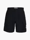 Calvin Klein WASHED CARGO WOVEN S Erkek Siyah Şort