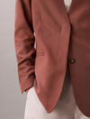 Calvin Klein LINEN BLAZER, 41J, 4 Kadın Kiremit Blazer