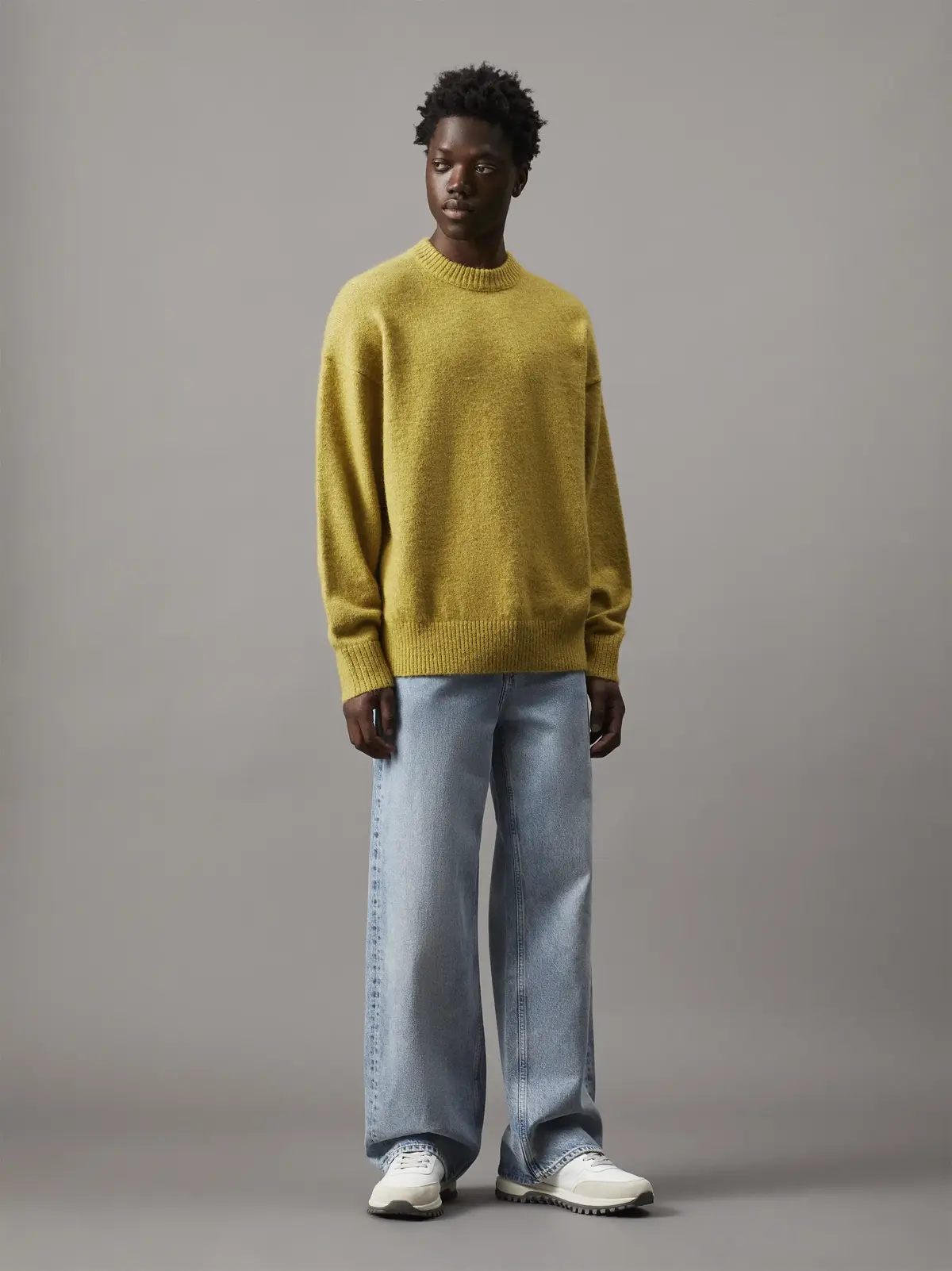 Calvin Klein WARM TEXTURE SWEATER Kadın Yeşil Kazak