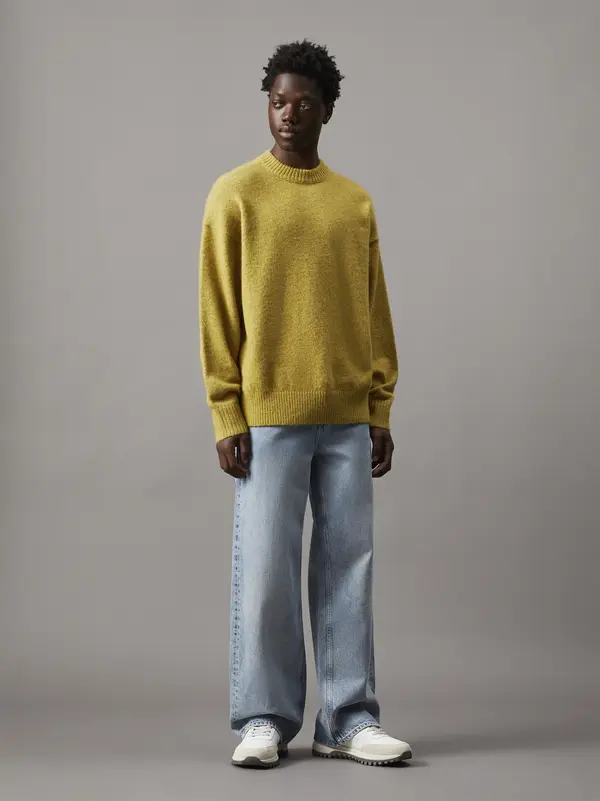 Calvin Klein WARM TEXTURE SWEATER Kadın Yeşil Kazak