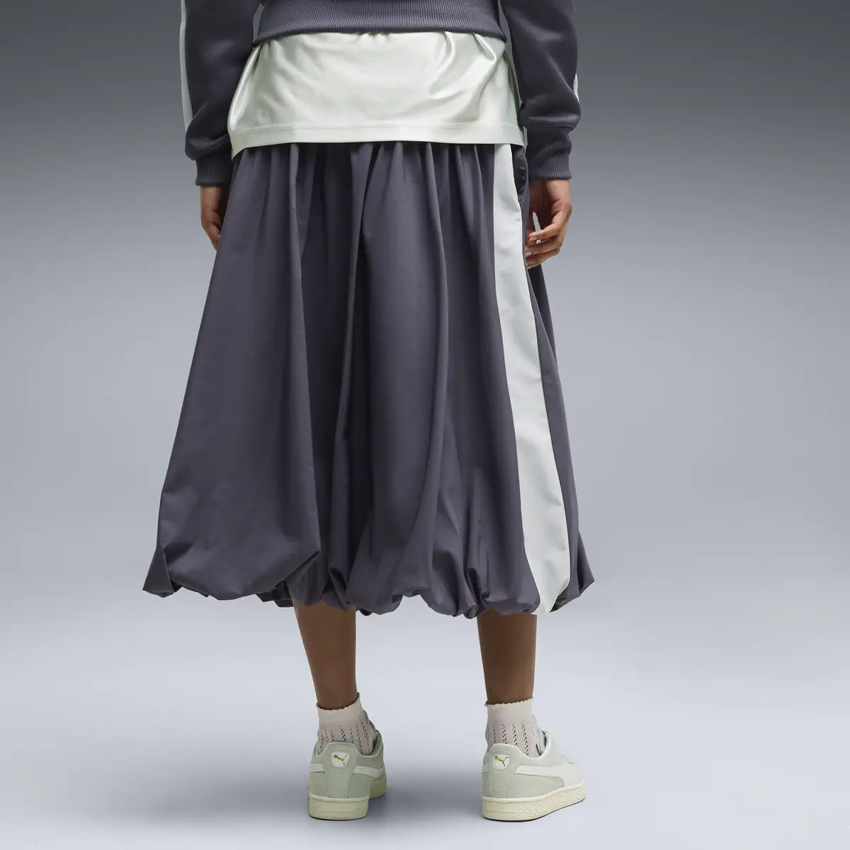 PUMA T7 Balloon Midi Skirt Mavi Kadın Etek