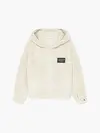 Calvin Klein TEDDY STACK LOGO ZIP Kadın Krem Kazak