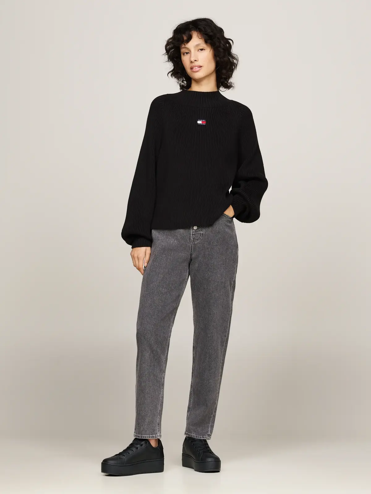 Tommy Hilfiger TJW FLATFORM ESS, BDS Siyah Kadın Spor Ayakkabı & Sneaker