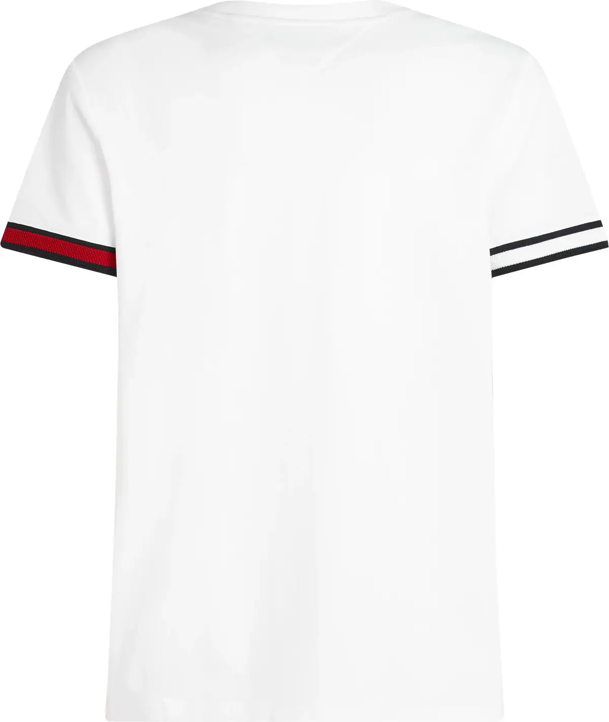 Tommy Hilfiger GLOBAL STRIPE FLAG C, YBR Beyaz Erkek T-Shirt & Polo