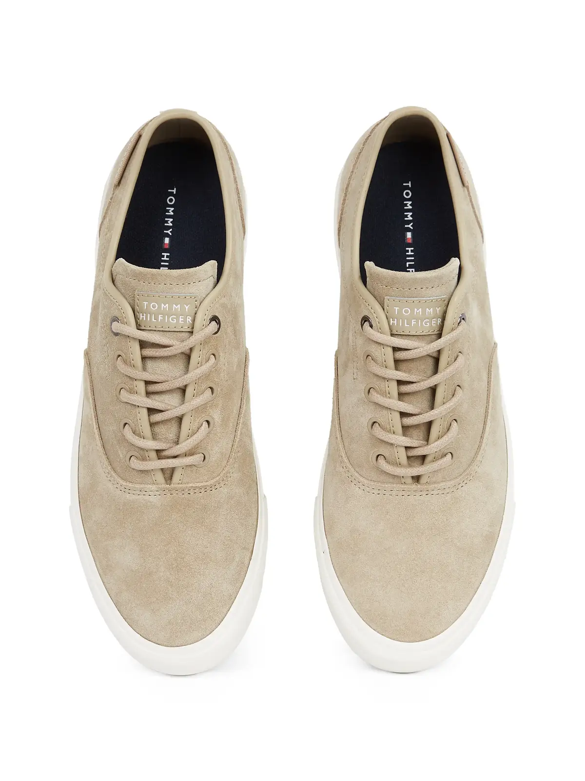 Tommy Hilfiger TH HI VULC LOW OXFOR Bej Erkek Spor Ayakkabı & Sneaker