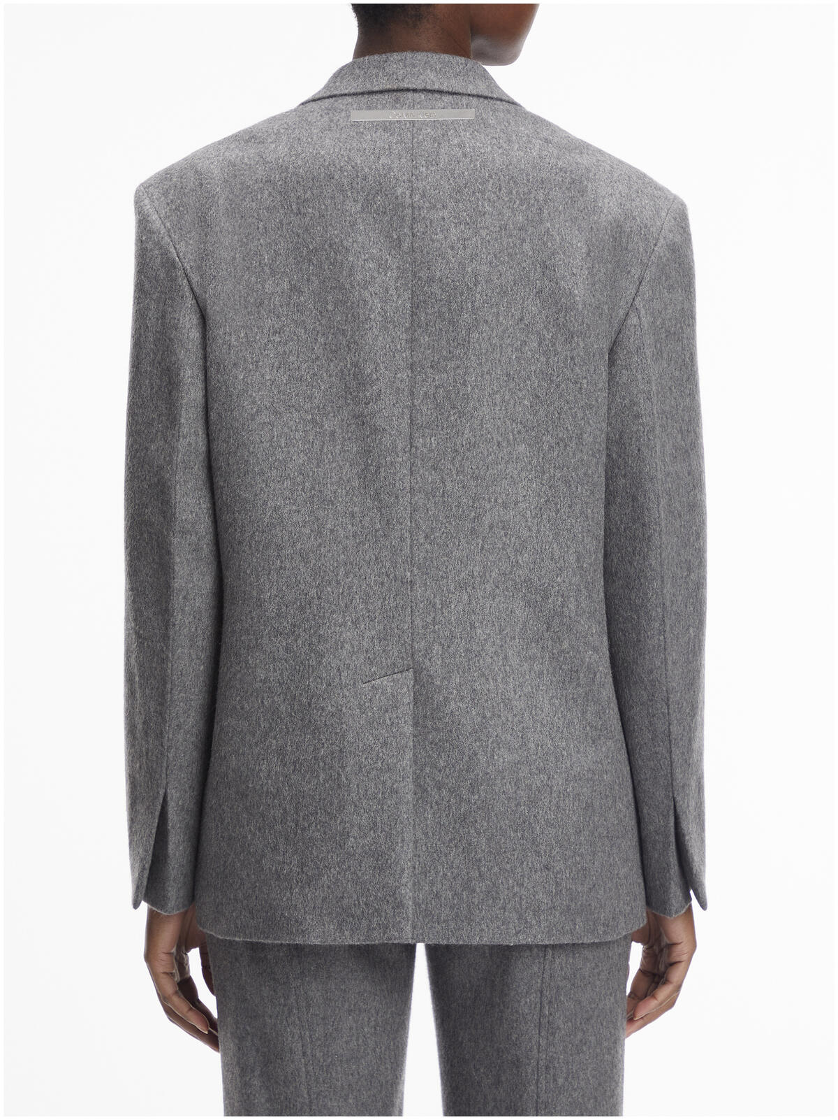Calvin Klein FLANNEL WOOL TAILORE Kadın Gri Blazer